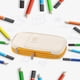 thumbnail image 5 of Estuche de papelería Baoblaze gran capacidad con cremallera Amarillo Beige, 5 of 7