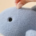 thumbnail image 4 of Soft Plush Whale Shark Fuzzy Slippers 1.6'' Heightening Soles for Women Men, Winter Faux Fur Cute Animal Couple Matching Home Slippers, 4 of 9
