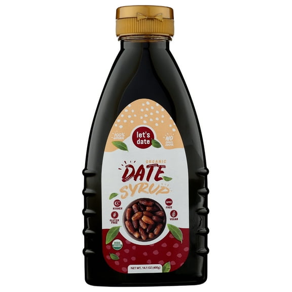 Pack of 6, Lets Date Organic Date Syrup, 14.1 oz