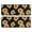 Sunflower and Leaf Black Pattern, variant on Sunflower and Checkerboard White Anti Fatigue Kitchen Rugs Set Of 2, Non Slip Washable Decorative Floor Mats for Sink Laundry and Home Use, 17"x47"