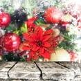 thumbnail image 5 of Franhais Glitter Christmas Artificial Flowers with Clips Holiday Wedding Party Wreath Floral Decorations, 5 of 8