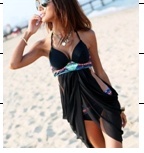 black push up bathing suit