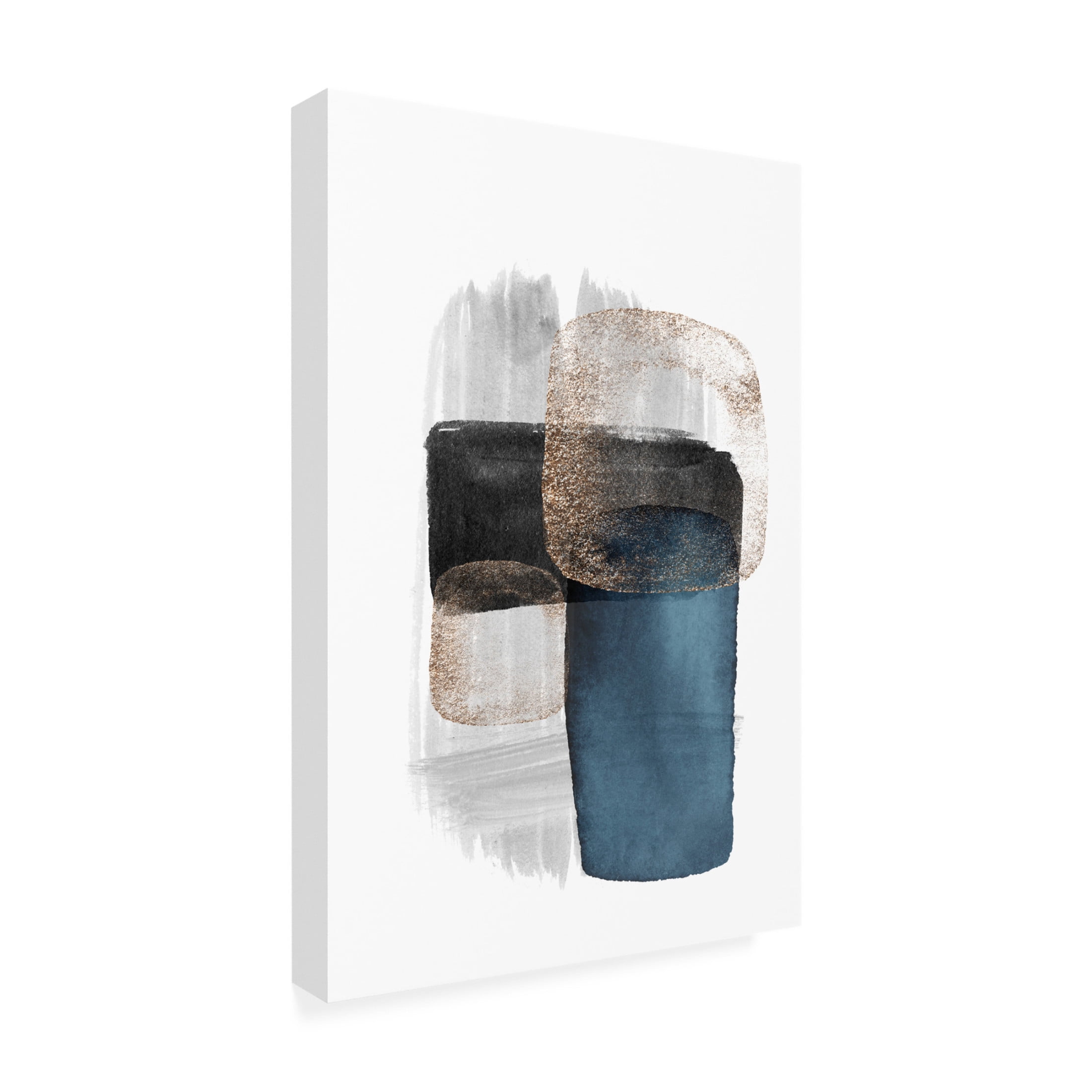 Trademark Fine Art Sally Ann Moss Night Blue 3 Canvas Wall Art
