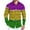 Multicolor, variant on Fgvctg Mardi Gras Button Up Shirt Men Carnival Party Long Sleeve Cotton Button Down Blouse Collared Oversized Mask Print Shirt Multicolored Business Casual Outfits Purple 2XL