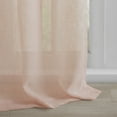 thumbnail image 5 of Madison Park Rosette Floral Embellished Cuf Tab Top 1-Piece 50x63 Solid Curtain Panel, Blush, 5 of 5