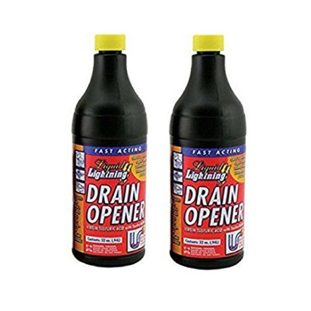 liquid lightning buffered sulfuric acid drain cleaner, 32 oz Walmart