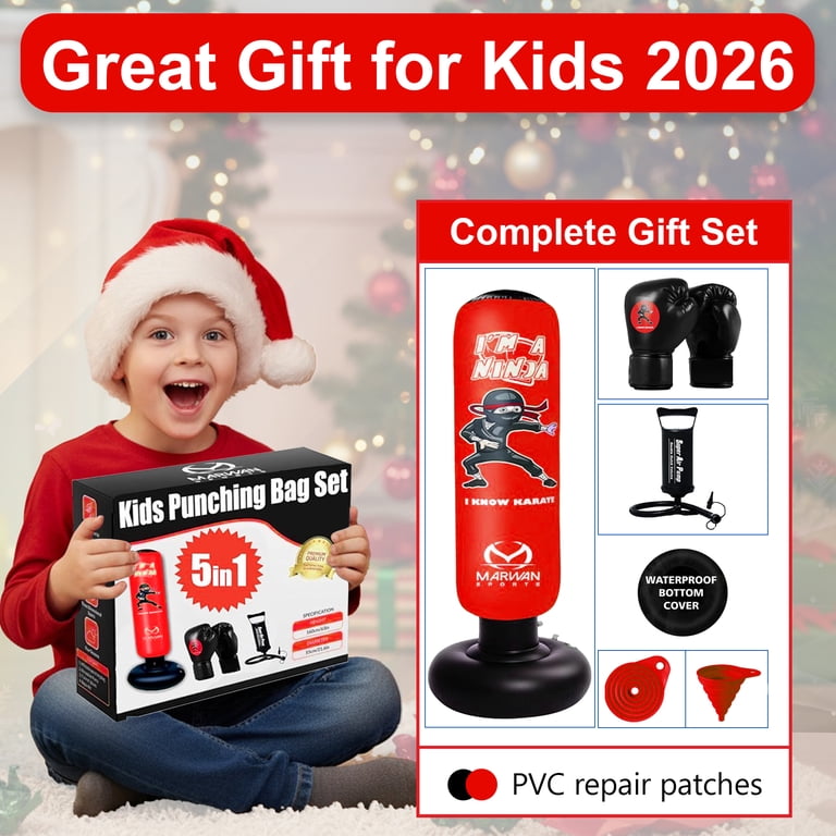 Marwan Sports, Punching Bag for Kids, 63 inches, Red - Walmart.com