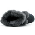 thumbnail image 5 of DADAWEN Womens Snow Boots Ankle Booties with Faux Fur Warm Cozy Winter Shoes Cute Fashionable Black Boots 7US, 5 of 6