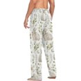 thumbnail image 6 of Top-kevin White Rabbit and Green Leaves Pajama Pants for Men Men's Pajama Pants Mens Pajama Bottoms with Drawstring, 6 of 13
