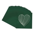 thumbnail image 3 of Green Suede Picture Frame Mat for 32x32 Frames - Heart Opening for 30x30 Photos - 25 Mats, 3 of 7