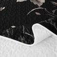 thumbnail image 5 of Manfei Gothic Bat Flower Quilt Full 3-Piece,Vintage Aesthetics Full Bedspread Sets,1 Coverlet and 2 Pillowcases, 5 of 7