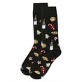 thumbnail image 3 of MeMoi Men's Milk & Cookies Holiday Crew Socks - Mens - Male, 10-13, Black, 3 of 3