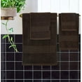 thumbnail image 4 of MALLONI HOME Ultra Soft 6 Pack Cotton Towel Set, Contains 2 Bath Towels 28x55 inch, 2 Hand Towels 16x24 inch & 2 Wash Coths 12x12 inch, Ideal for Everyday use, Compact & Lightweight - Chocolate Brown, 4 of 8