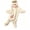 Beige, variant on Funny Big Mouth Monster Onesie For Kids Silly Monster Onesies With Shoes Soft Plush Jumpsuit Cozy Halloween Outfit