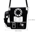 thumbnail image 4 of Bag Telephone Shaped Shoulder Bag Ladies Microphone Crossbody Bag Strap Purse, 4 of 4