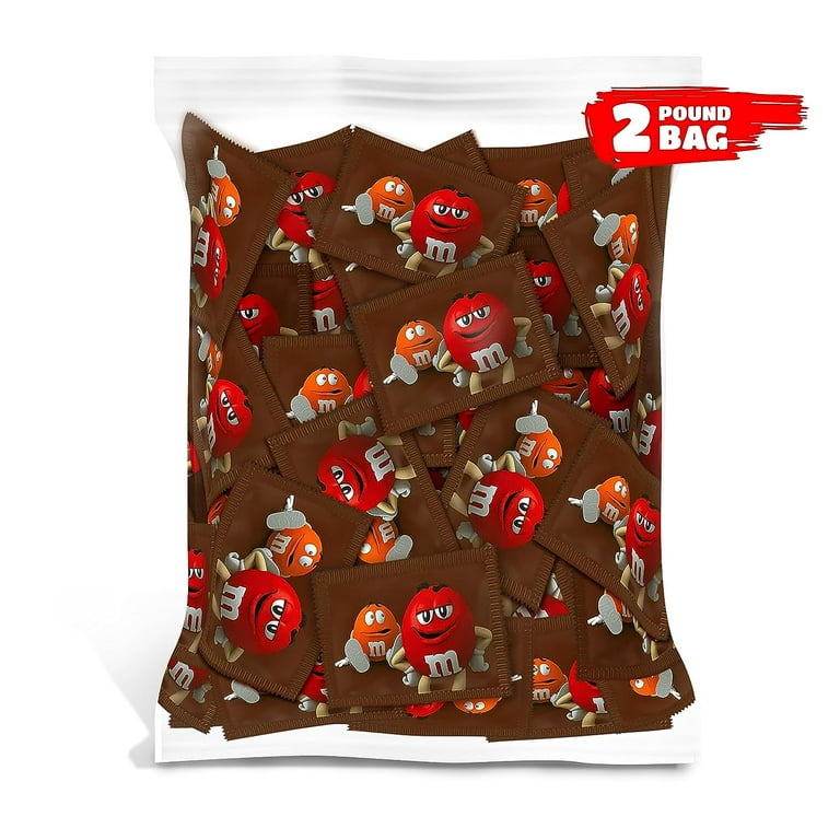 M&M'S Peanut Orange Chocolate Candy - 2Lbs Of Bulk Candy In