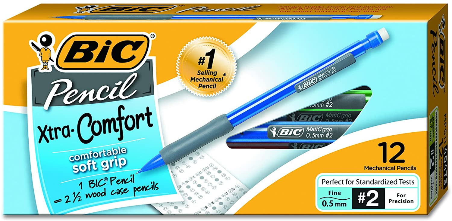 BIC Matic Grip Mechanical Pencils, Black, 0.5mm, Dozen Box Walmart Canada