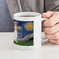 thumbnail image 6 of CafePress - LIC Starry Night Cavalier Blenheim Pu Mug - 11 oz Ceramic Mug - Novelty Coffee Tea Cup, 6 of 6