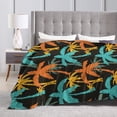 thumbnail image 4 of KLL Fleece Blanket Plush Throw Blanket Palm Trees ,Soft Fuzzy Cozy Flannel Blanket for Couch Sofa Bed.(60"x50" ), 4 of 7