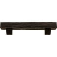 thumbnail image 2 of Ekena Millwork 8"H x 8"D x 72"W Riverwood Faux Wood Fireplace Mantel Kit with Ashford Corbels, Premium Hickory, 2 of 10