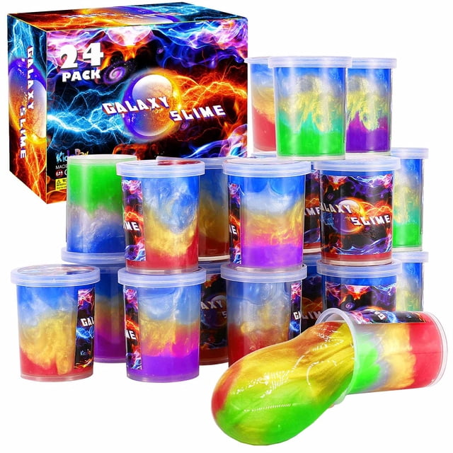 Slime Kit MiVriu Galaxy, paquete de 24 unidades, color unicornio, para niños de 5 a 12 años