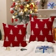 thumbnail image 6 of Christmas Pillow Covers 20x20 inch Set of 2 Christmas Tree Decorative Red Throw Pillow Covers Winter Famliy Decoration for Home Couch TH-30K20, 6 of 6