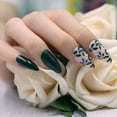 thumbnail image 1 of Uñas postizas francesas, prensa de almendras medianas en las uñas, uñas acrílicas de cobertura completa brillante, 24 piezas de uñas postizas brillantes para mujeres y niñas Namotu CZMR-ZC82-2, 1 of 7