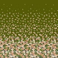thumbnail image 1 of Soimoi Poly Georgette Fabric Leaves & Flower Panel Decor Fabric Printed Yard 42 Inch Wide, 1 of 1