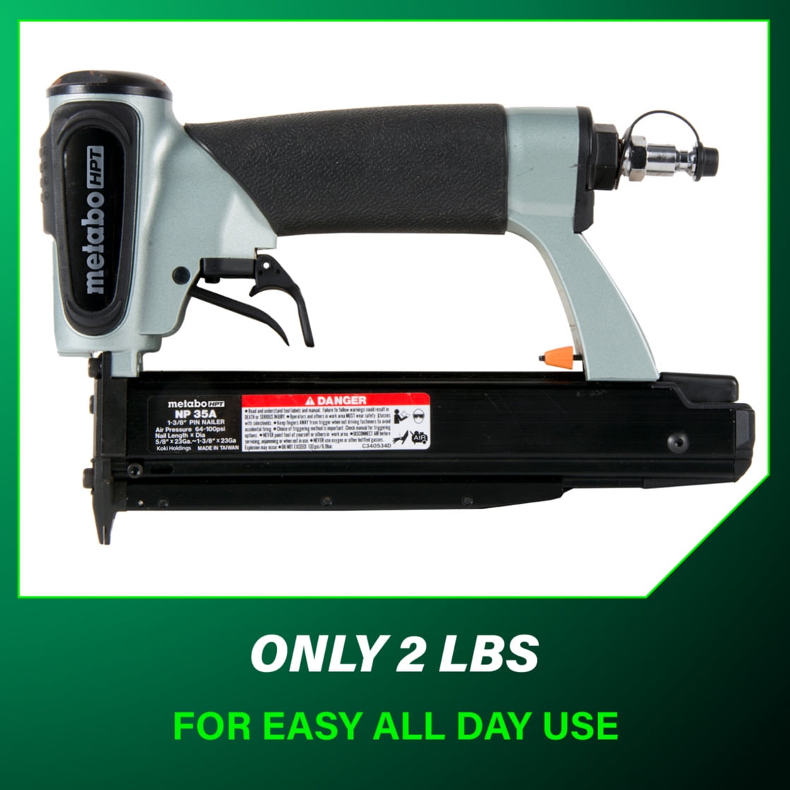 Metabo HPT Pneumatic 23-Ga Pin Nailer, 5/8-In, NP35A