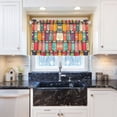 thumbnail image 5 of Yayeee Kitchen Curtains Tier Pair Light Filtering 27"x36" Rod Pocket Short Cafe Window Panel, Beige Jar, 5 of 7
