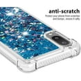thumbnail image 4 of case for Samsung Galaxy A02 Case for Girls Women, Fashion Shiny Creativity Quicksand Flowing Liquid Floating Soft TPU Cover Glitter Cute Bling Clear Protective Case for Samsung Galaxy M02 RLS Blue, 4 of 14