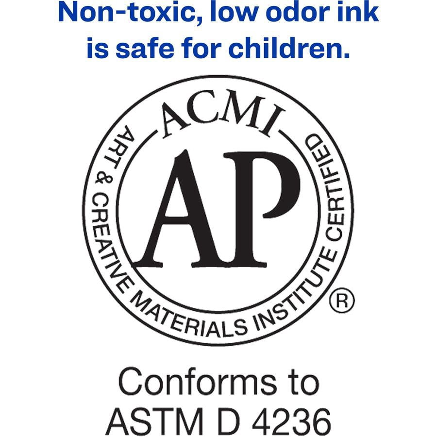 Avery® Marks A Lot Value Pack Pen-Style Permanent Markers - Bullet Marker Point Style - Black - 200 / Pack