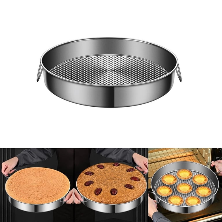 kue(3品)M.L size 24-32cm Stainless Steel Round Baking Pans Cake Pan Nonstick
