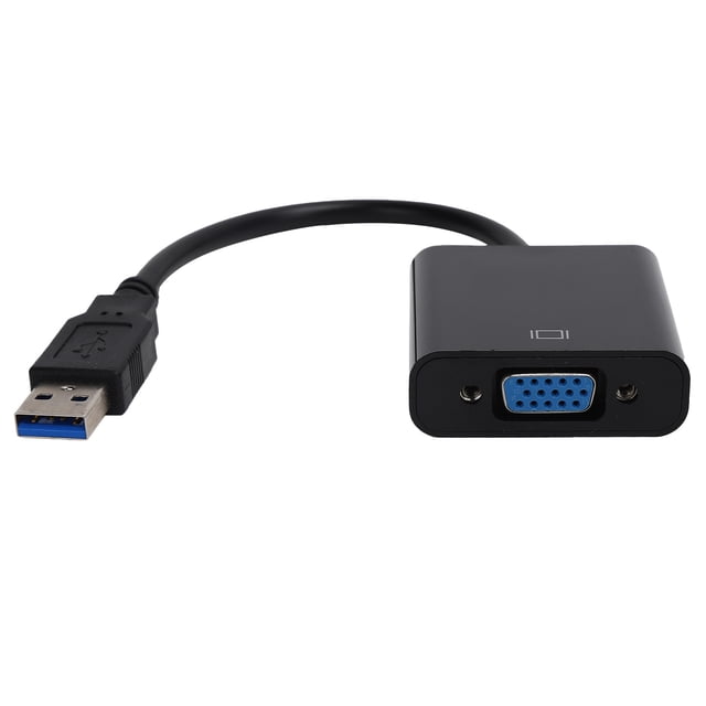 USB3.0 to VGA Converter Adapter Cable, 1080P HD 5Gbps External Video Card, Expand Work Space, Mirror Display, No Power Supply, 10 Compatible, PC Laptop, , Projector, TV
