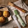 thumbnail image 5 of Tunhigl High-Temperature Oil Brush for Grilling & Baking - Flexible, Durable Kitchen Cooking Tool - Food Grade & Dishwasher Safe Brown, 5 of 6