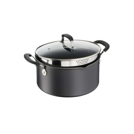 

Jamie Oliver Quick & Easy Hard Anodized Dutch Oven with Lid 5 Quart by T-Fal