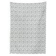 thumbnail image 3 of Ambesonne Black and White Tablecloth Rectangular Table Cover, Math Plus Sign, 60"x90", Black White, 3 of 4