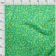 thumbnail image 3 of oneOone Viscose Chiffon Sea Green Fabric Abstracts Dress Material Fabric Print Fabric By The Yard 42 Inch Wide, 3 of 5