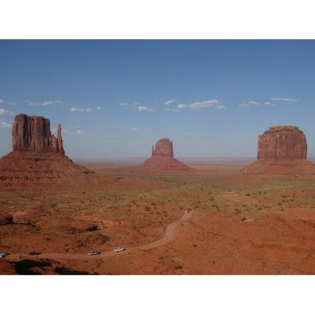 Navajo Track Tribal Park Monument Valley Mittens Poster Print 24 x