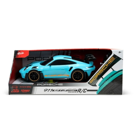 Jada Toys Porsche 911 (992) GT3 RS – 1:16 RC – USB Rechargeable with Turbo Function, Radio Control Cars(Blue)