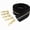 Black, variant on 3Yard 5# Grass green Tape with 6 Pulls Brass Metal Teeth Zipper Set For Leather Craft, Bag Repair and Sewing DIy