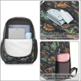 thumbnail image 4 of Dinosaur Skeleton Black Pattern 17" School Backpacks for Teens,Waterproof Oxford Fabric,S-Shape Padded Straps for School,Travel,Hiking,Camping, 4 of 6