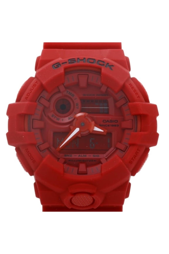 Pre-Owned CASIO G-SHOCK 35th Anniversary Model GA-735C Red Resin Men's Digital Watch