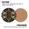 thumbnail image 3 of BaHomeck Drink Coasters Set of 4 with Holder Aztec pattern in the style of psychedelic digital art Water Absorbent Ceramic Coasters Tabletop Protection,Suitable for Various Cup ,Home Decor, 3 of 4