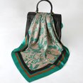 thumbnail image 3 of Bufanda de seda cuadrada de diseño de moda 2022 para mujer, banda para el pelo estampada, pequeños chales de satén, pañuelo para el cuello, diademas femeninas, bandana, 3 of 5