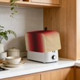 thumbnail image 4 of Red Black Khaki Ombre Toaster Cover 4 Slice, Modern Abstract Art Gradient Dustproof Bakeware Oven Protector with Top Hook, Waterproof Small Kitchen Appliance Toasters Dust Cover, 12"x11"x8", 4 of 9
