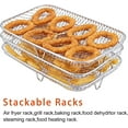 thumbnail image 4 of Air Fryer Rack Multifunction Three Layer Stackable Compatible with NINJA Foodi Dual Zone Oil-Free Fryer [AF400EU]/[AF300EU], Air Fryer Accessory, 4 of 5