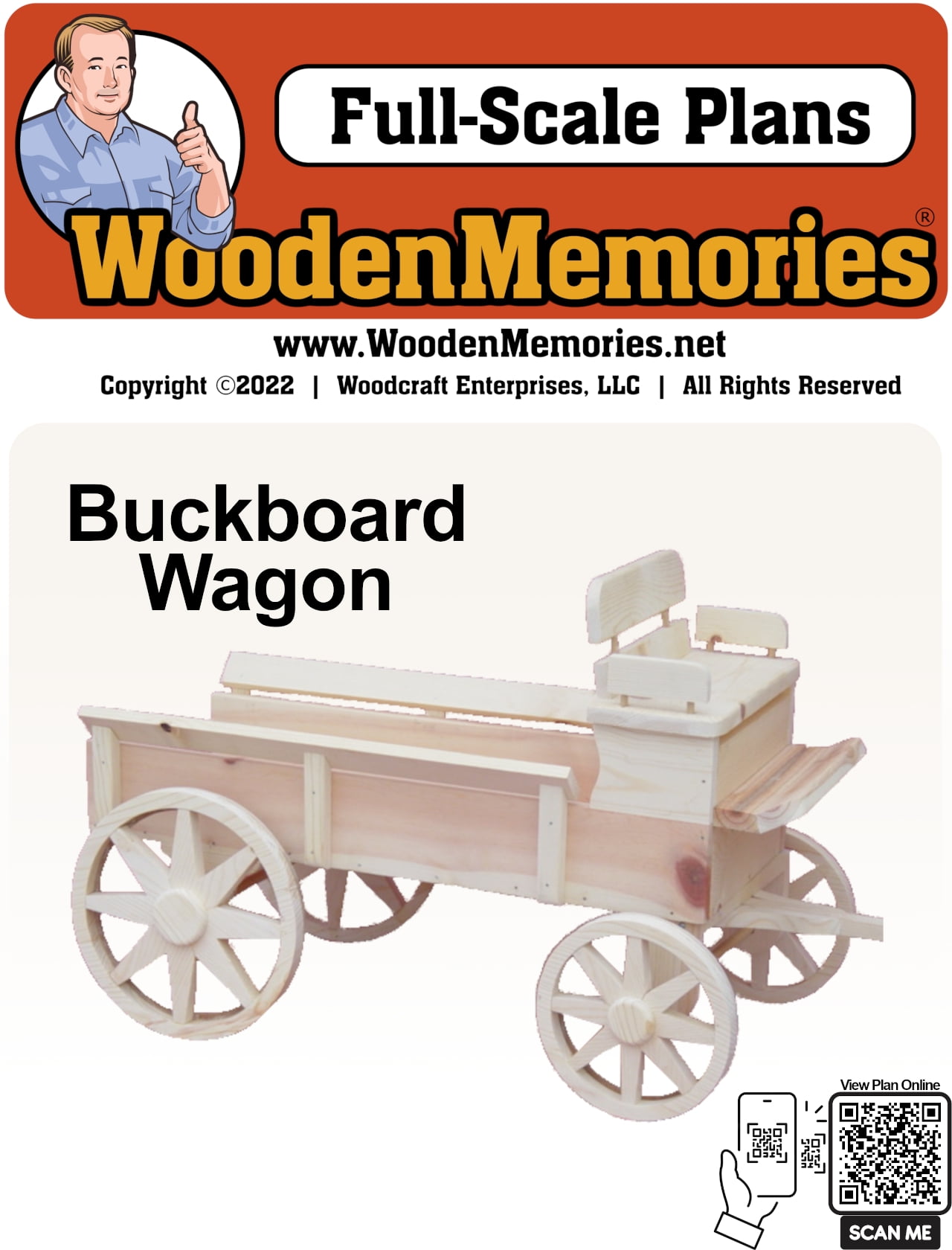 Buckboard Wagon Woodworking Plans for Yard, Garden & Woodcraft