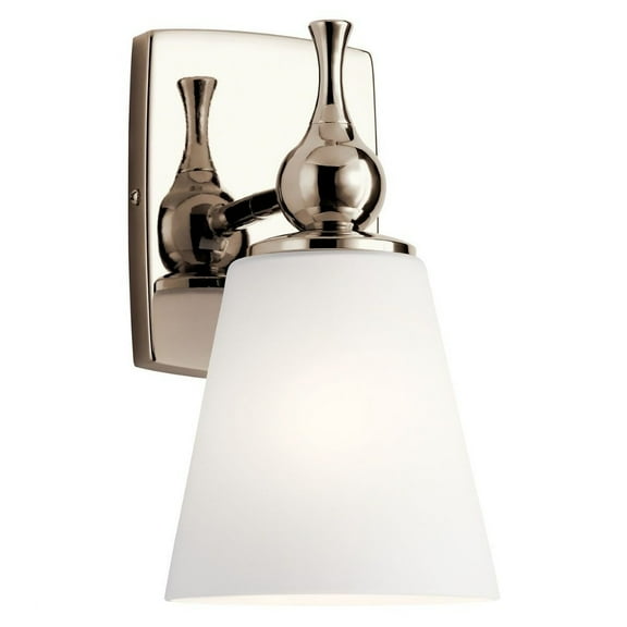 1 Light Wall Sconce in Soft Contemporary Style-10.5 inches Tall and 6 inches Wide-Polished Nickel Finish Bailey Street Home 147-Bel-4436046