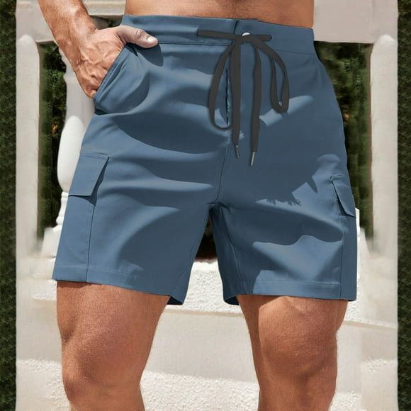Admvng Men's Shorts Summer Casual Cargo Shorts Outdoor Athletic Travel Short with Multipocket M-3XL
